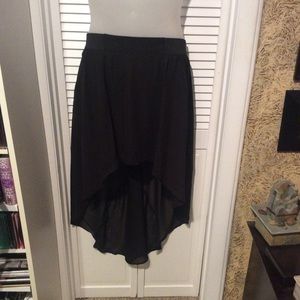 No Boundaries black chiffon high lo…